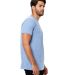 US Blanks US2229 Tri-Blend Jersey Tee in Tri blue side view