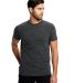 US Blanks US2229 Tri-Blend Jersey Tee in Tri charcoal front view