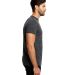 US Blanks US2229 Tri-Blend Jersey Tee in Tri charcoal side view