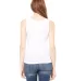 BELLA 4000 Womens Ribbed Tank Top in White back view