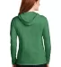 887L Anvil Ladies' Ringspun Long-Sleeve Hooded T-S in Hth grn/ neo yel back view