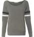 Alternative Apparel 09583F2 Ladies Sporty Pullover ECO GREY front view