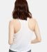 US510 US Blanks Sheer Crop Top Cropped Tank in White back view