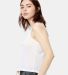 US510 US Blanks Sheer Crop Top Cropped Tank in White side view