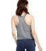 US510 US Blanks Sheer Crop Top Cropped Tank in Heather grey