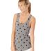 Alternative Apparel AA1927P Ladies Meegs Printed R in Eco grey stars side view