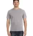 783 Anvil Adult Midweight Cotton Pocket Tee HEATHER GREY front view