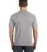 783 Anvil Adult Midweight Cotton Pocket Tee HEATHER GREY back view