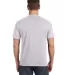 783 Anvil Adult Midweight Cotton Pocket Tee in Ash back view