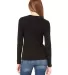 BELLA 6500 Womens Long Sleeve T-shirt in Black back view