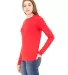 BELLA 6500 Womens Long Sleeve T-shirt in Red side view