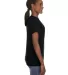 88VL Anvil - Missy Fit Ringspun V-Neck T-Shirt in Black side view