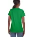 88VL Anvil - Missy Fit Ringspun V-Neck T-Shirt in Green apple back view