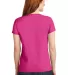 88VL Anvil - Missy Fit Ringspun V-Neck T-Shirt in Hot pink back view