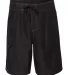 B9301 Burnside Solid Board Shorts Black front view