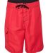 B9301 Burnside Solid Board Shorts Red front view