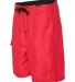B9301 Burnside Solid Board Shorts Red side view