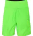 B9301 Burnside Solid Board Shorts Neon Green back view