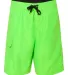 B9301 Burnside Solid Board Shorts Neon Green front view