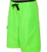 B9301 Burnside Solid Board Shorts Neon Green side view