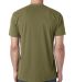 Next Level 6410 Men's Premium Sueded Crew  in Military green back view