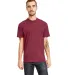 Next Level 6410 Men's Premium Sueded Crew  HEATHER MAROON front view