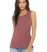 BELLA+CANVAS B8803  Womens Flowy Muscle Tank MAUVE MARBLE front view
