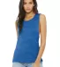 BELLA+CANVAS B8803  Womens Flowy Muscle Tank TRUE ROYL MARBLE front view