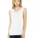 BELLA+CANVAS B8803  Womens Flowy Muscle Tank WHITE front view