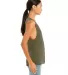BELLA+CANVAS B8803  Womens Flowy Muscle Tank HEATHER OLIVE side view