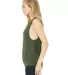 BELLA+CANVAS B8803  Womens Flowy Muscle Tank MILITARY GREEN side view