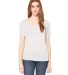BELLA 8816 Womens Loose T-Shirt in White marble front view