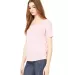 BELLA 8816 Womens Loose T-Shirt in Red marble side view