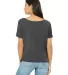 BELLA 8816 Womens Loose T-Shirt in Dark gry heather back view