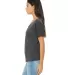 BELLA 8816 Womens Loose T-Shirt in Dark gry heather side view