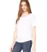 BELLA 8816 Womens Loose T-Shirt in White side view