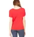 BELLA 8816 Womens Loose T-Shirt in Red back view