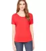 BELLA 8816 Womens Loose T-Shirt in Red front view