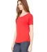 BELLA 8816 Womens Loose T-Shirt in Red side view