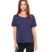 BELLA 8816 Womens Loose T-Shirt in Navy speckled front view