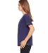 BELLA 8816 Womens Loose T-Shirt in Navy speckled side view