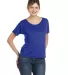 BELLA 8816 Womens Loose T-Shirt in True royal front view