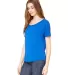 BELLA 8816 Womens Loose T-Shirt in True royal side view