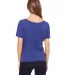 BELLA 8816 Womens Loose T-Shirt in Navy triblend back view