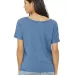 BELLA 8816 Womens Loose T-Shirt in Blue triblend back view