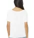 BELLA 8816 Womens Loose T-Shirt WHITE back view