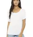 BELLA 8816 Womens Loose T-Shirt WHITE front view