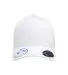 110C Flexfit Cool & Dry Pro-Formance Serge Cap in White front view