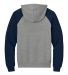 96CR JERZEES - Nublend® Colorblocked Hooded Pullo in Oxford/ j. navy