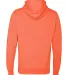 8620 J. America - Cloud Fleece Hooded Pullover Swe in Neon orange back view
